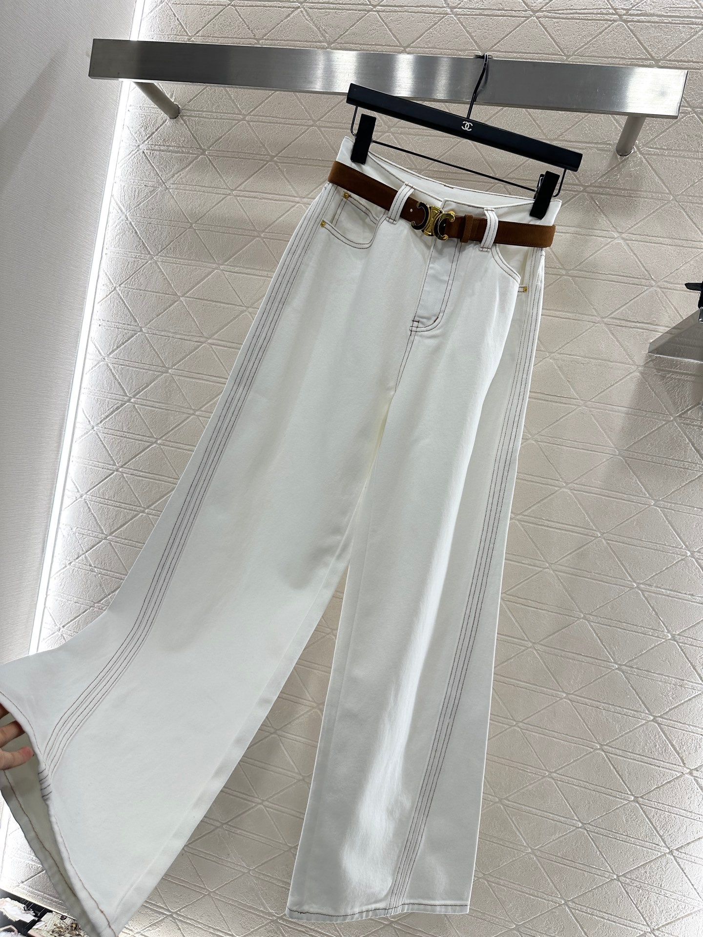 25fw Straight waistband silhouette jeans