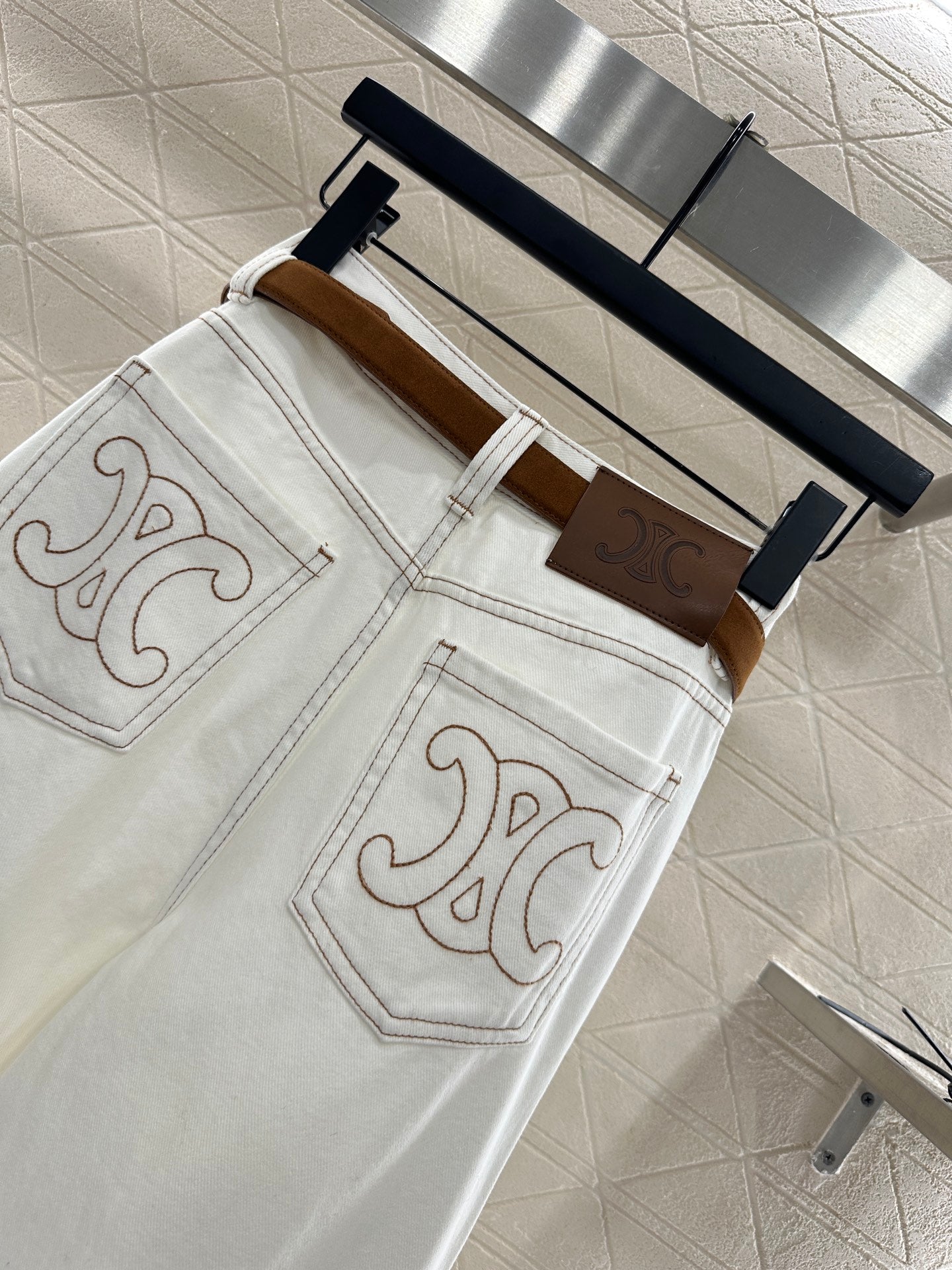 25fw Straight waistband silhouette jeans