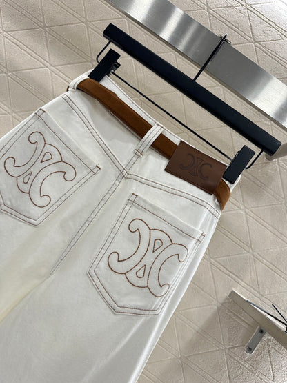 25fw Straight waistband silhouette jeans