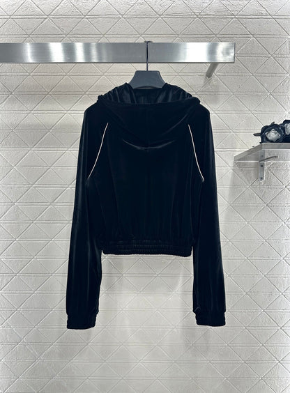 25fw Hooded jacket wide leg pants set