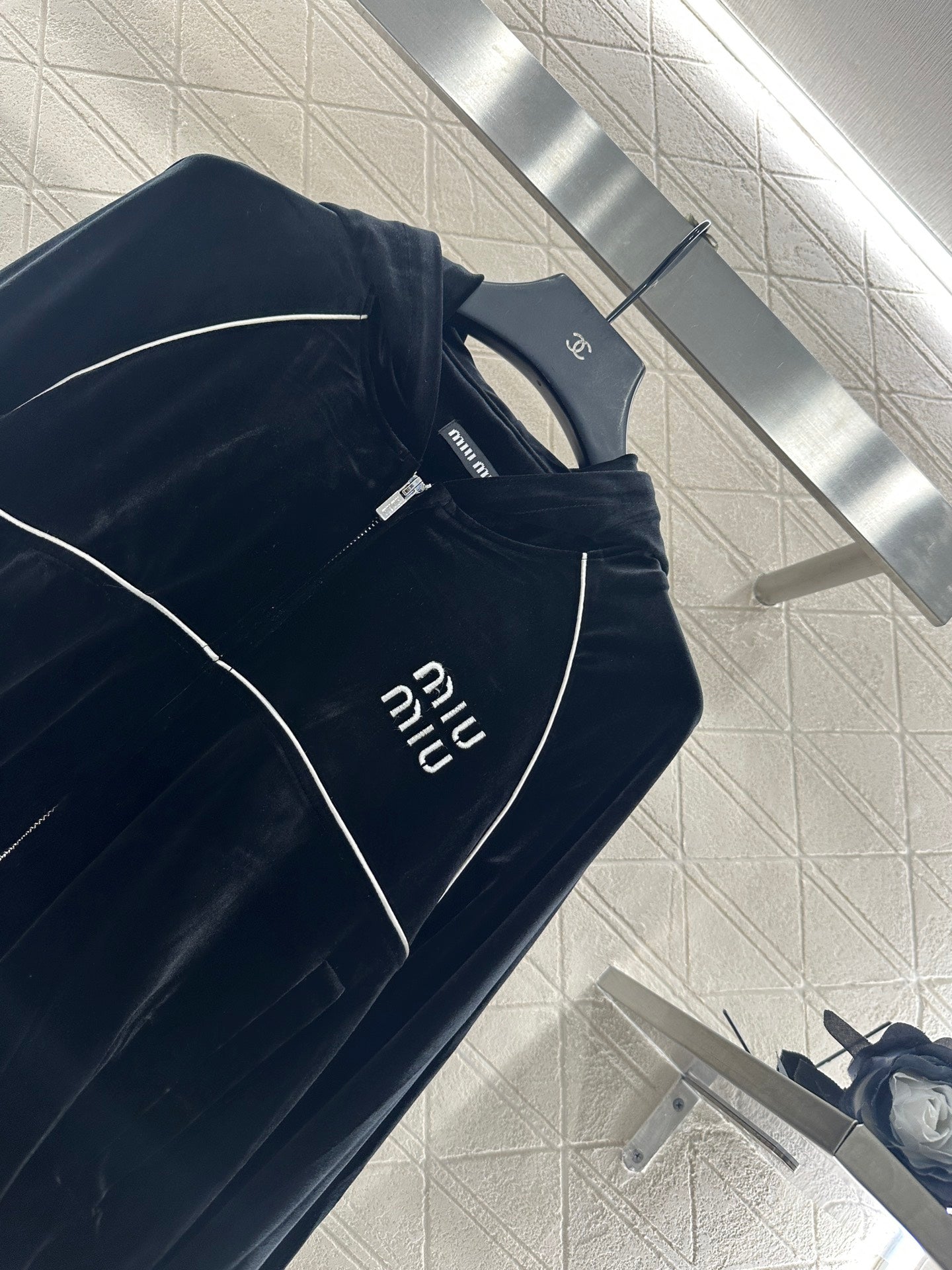 25fw Hooded jacket wide leg pants set