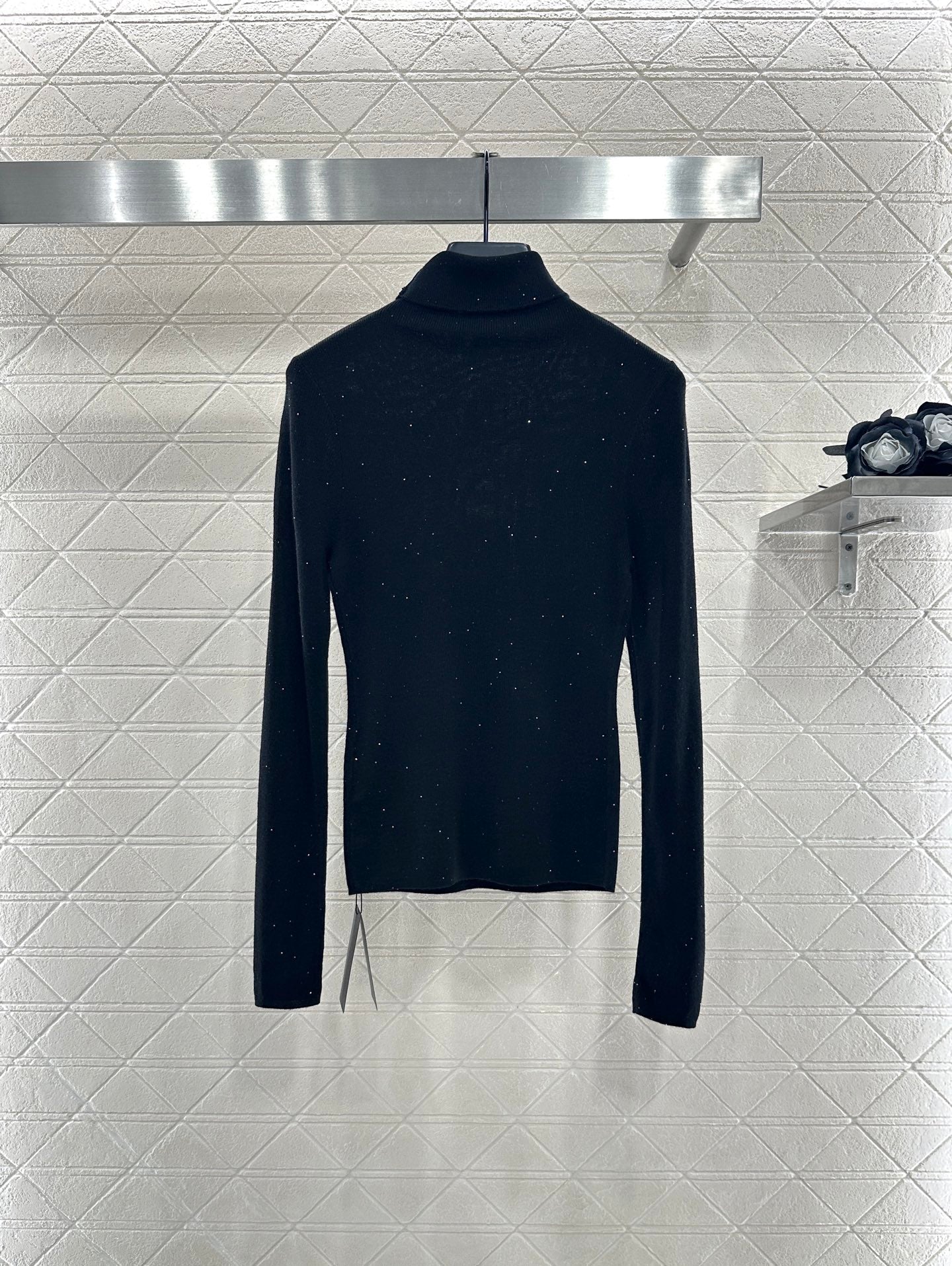 25fw High neck brooch base shirt