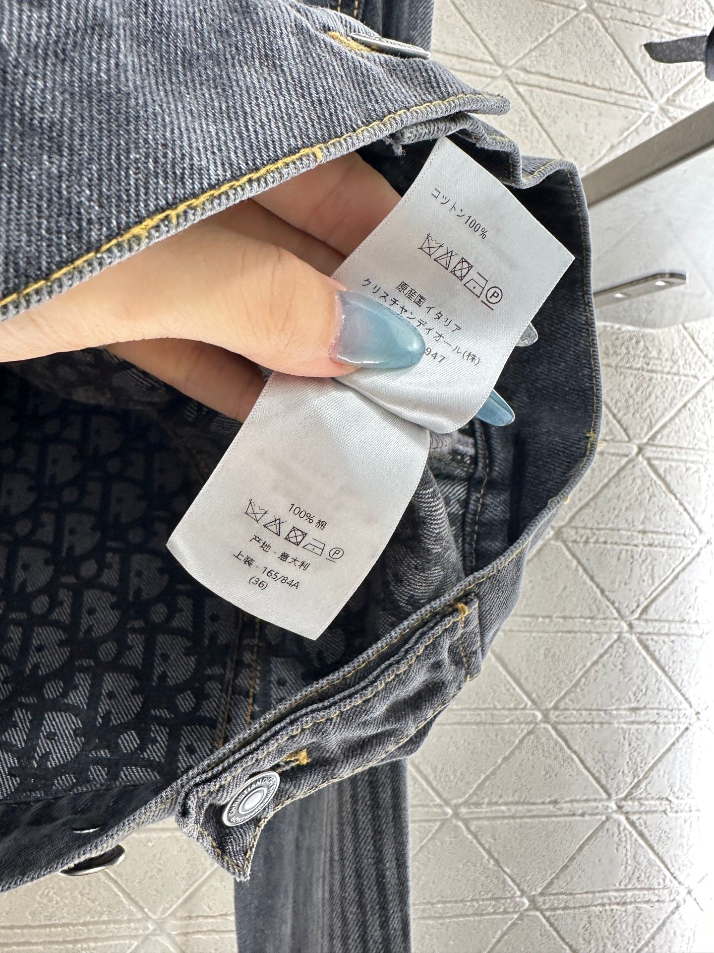 25fw Plush collar denim jacket