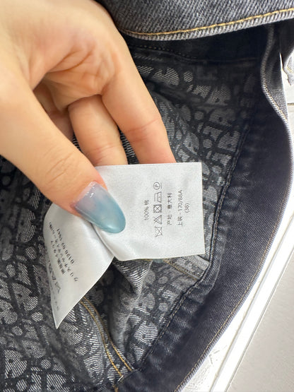 25fw Hooded plush denim jacket