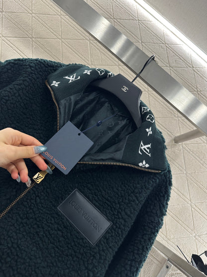 25fw Teddy plush zipper jacket