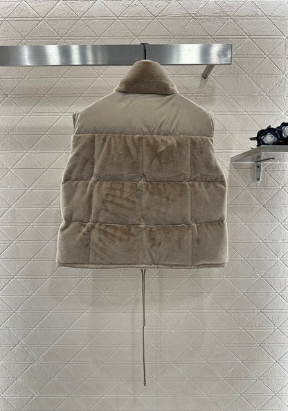 25fw Standing collar down vest