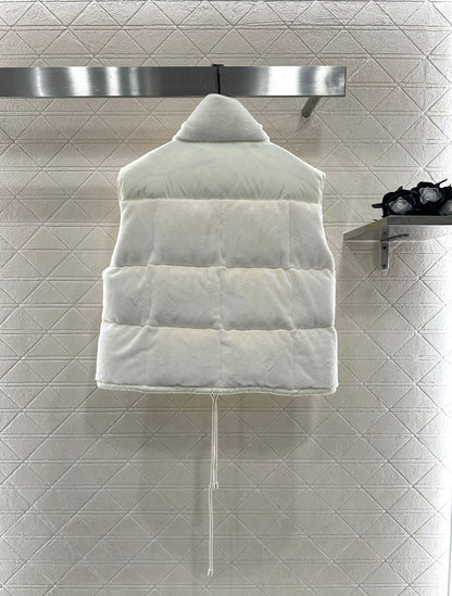 25fw Standing collar down vest