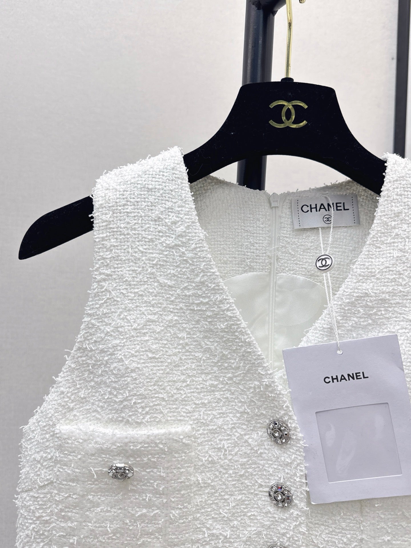 25fw Knitted woolen floral sleeveless dress