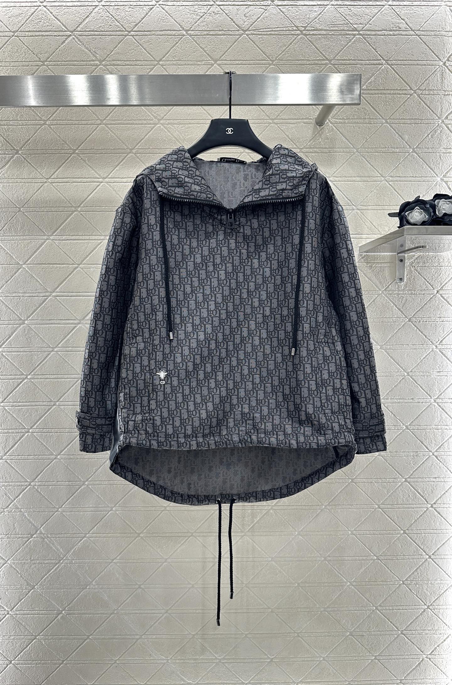 25fw Hooded Jacquard Charge Top