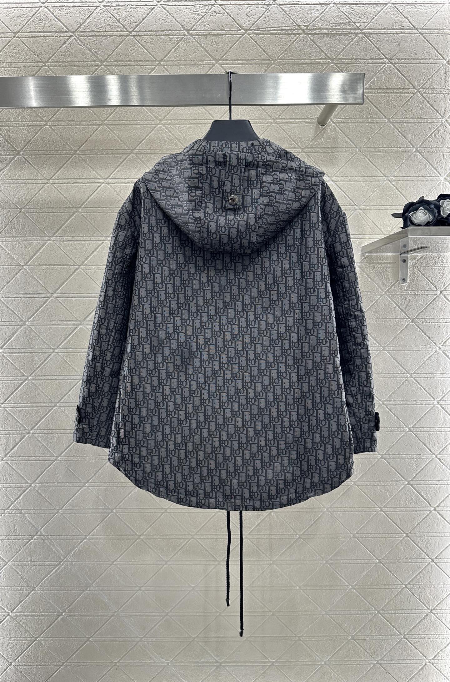 25fw Hooded Jacquard Charge Top