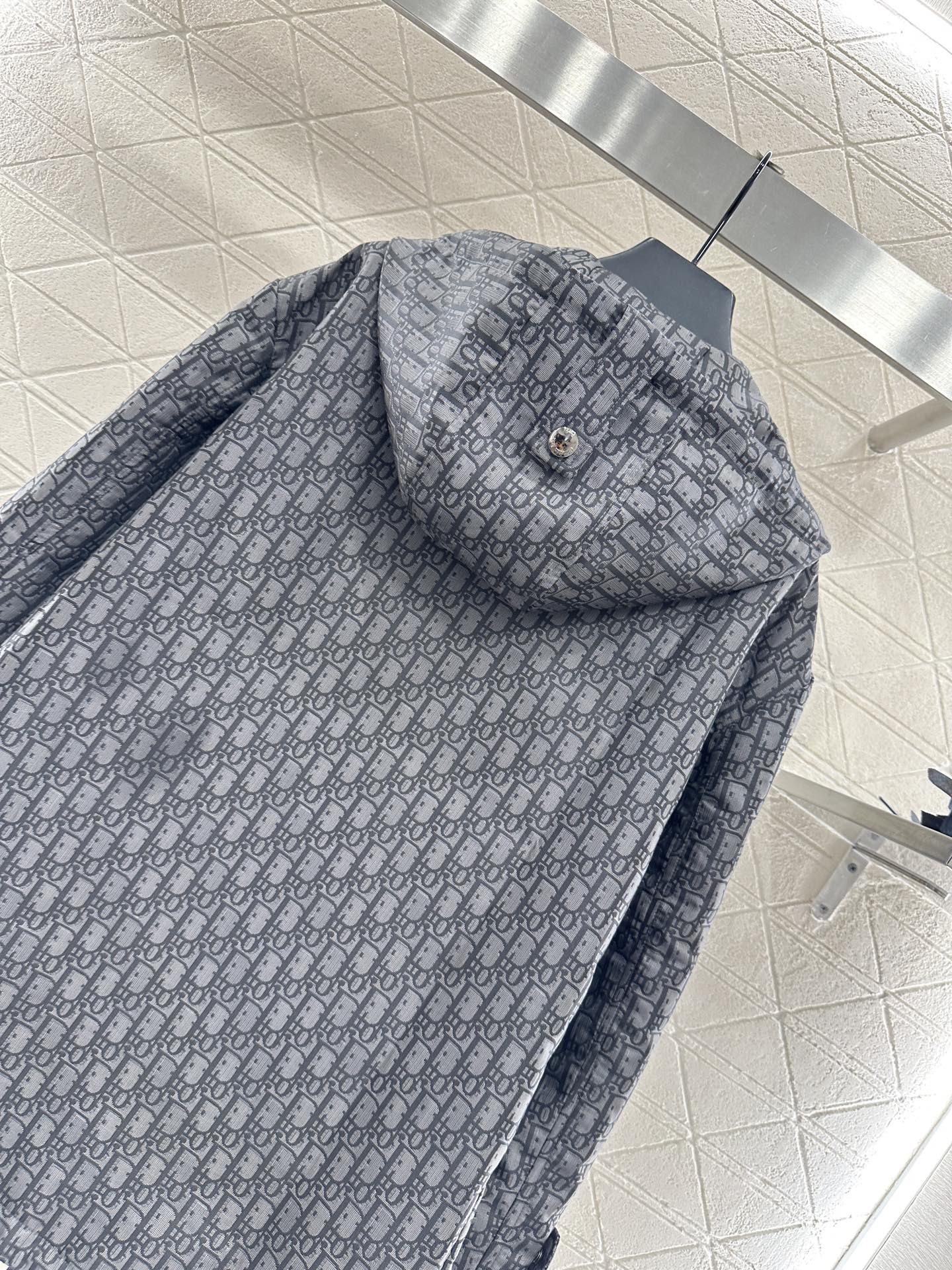 25fw Hooded Jacquard Charge Top