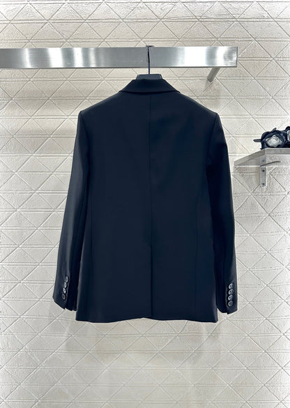 25fw Embroidered pocket suit jacket