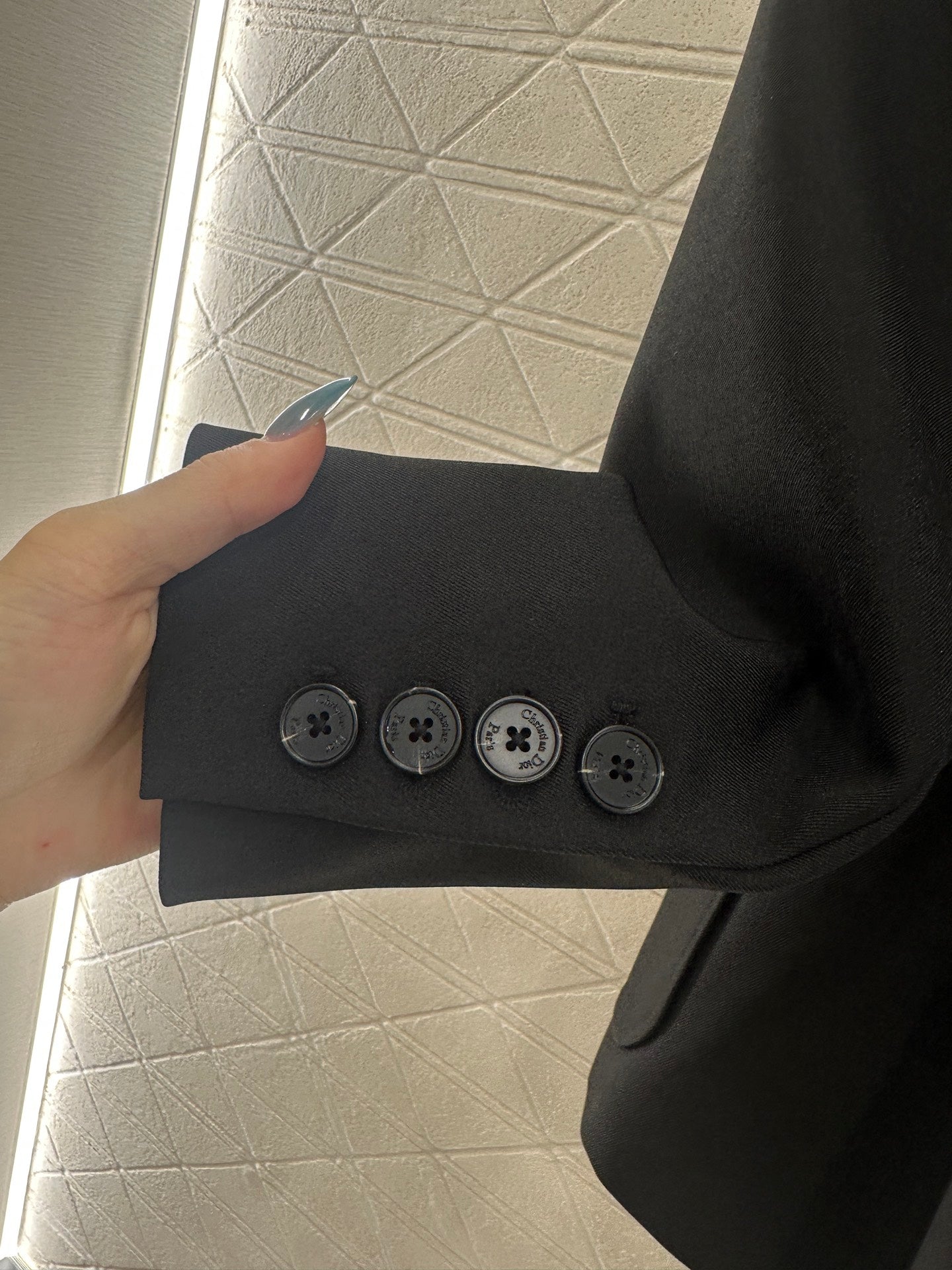 25fw Embroidered pocket suit jacket