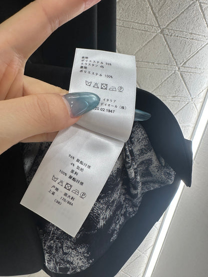 25fw Embroidered pocket suit jacket