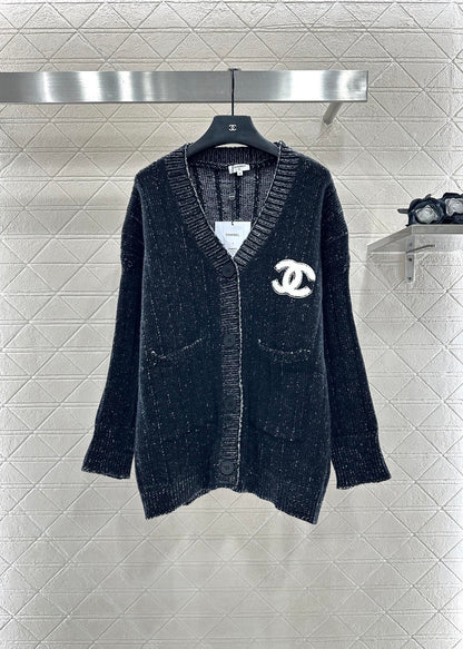 25fw Plush Double C Knitted Cardigan