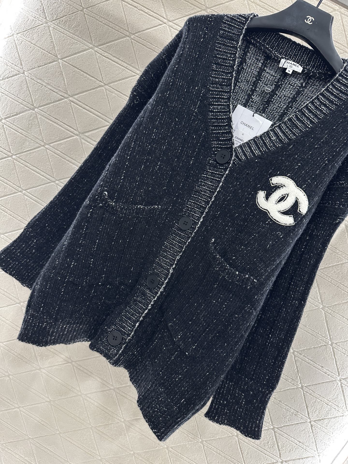 25fw Plush Double C Knitted Cardigan