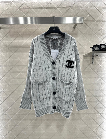 25fw Plush Double C Knitted Cardigan