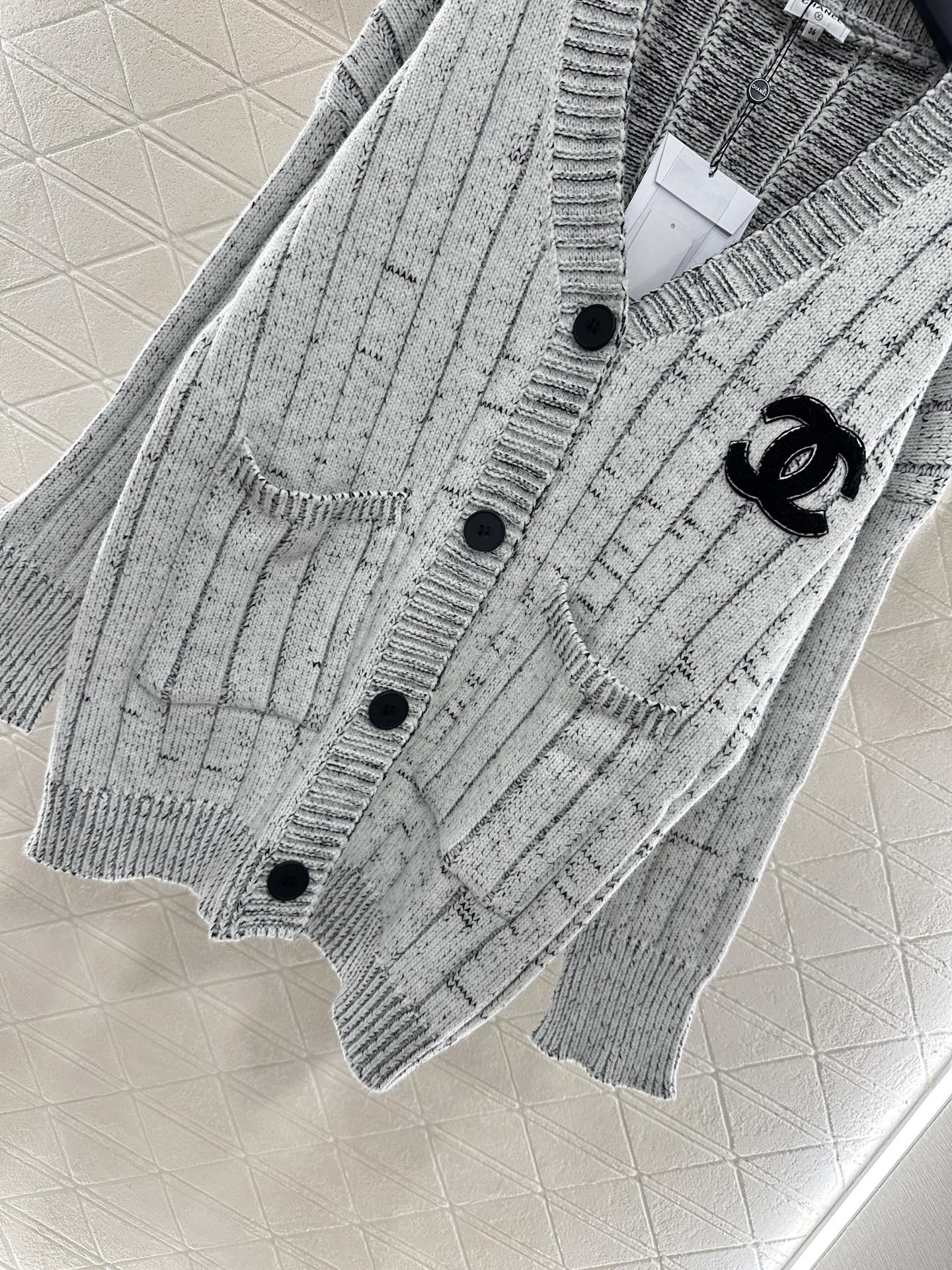 25fw Plush Double C Knitted Cardigan