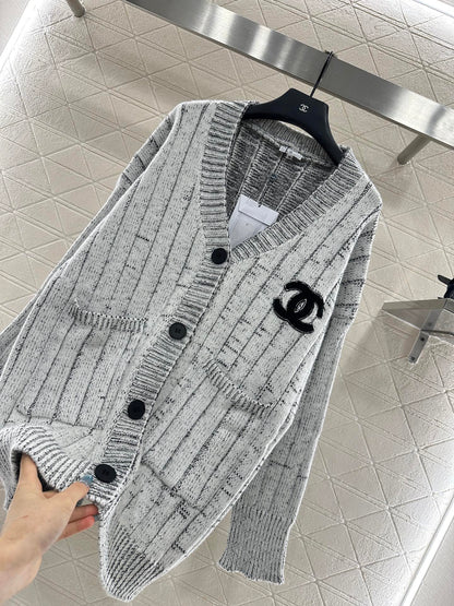 25fw Plush Double C Knitted Cardigan