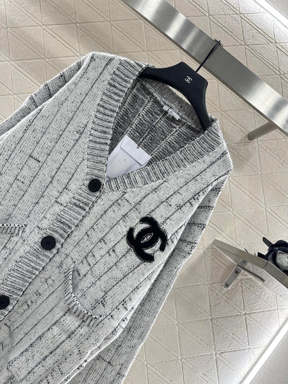 25fw Plush Double C Knitted Cardigan