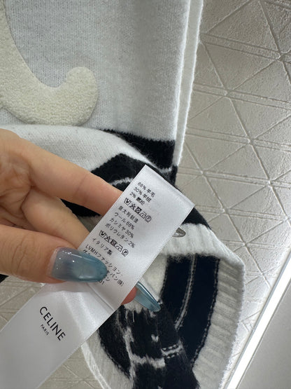 25fw Striped Knitted Top and Shorts Set