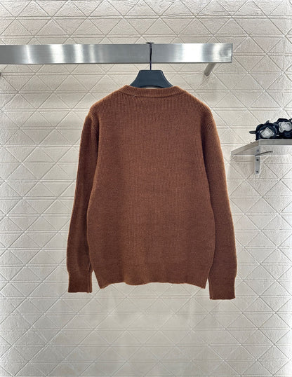 25fw Simple letter pullover sweater