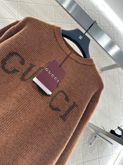 25fw Simple letter pullover sweater