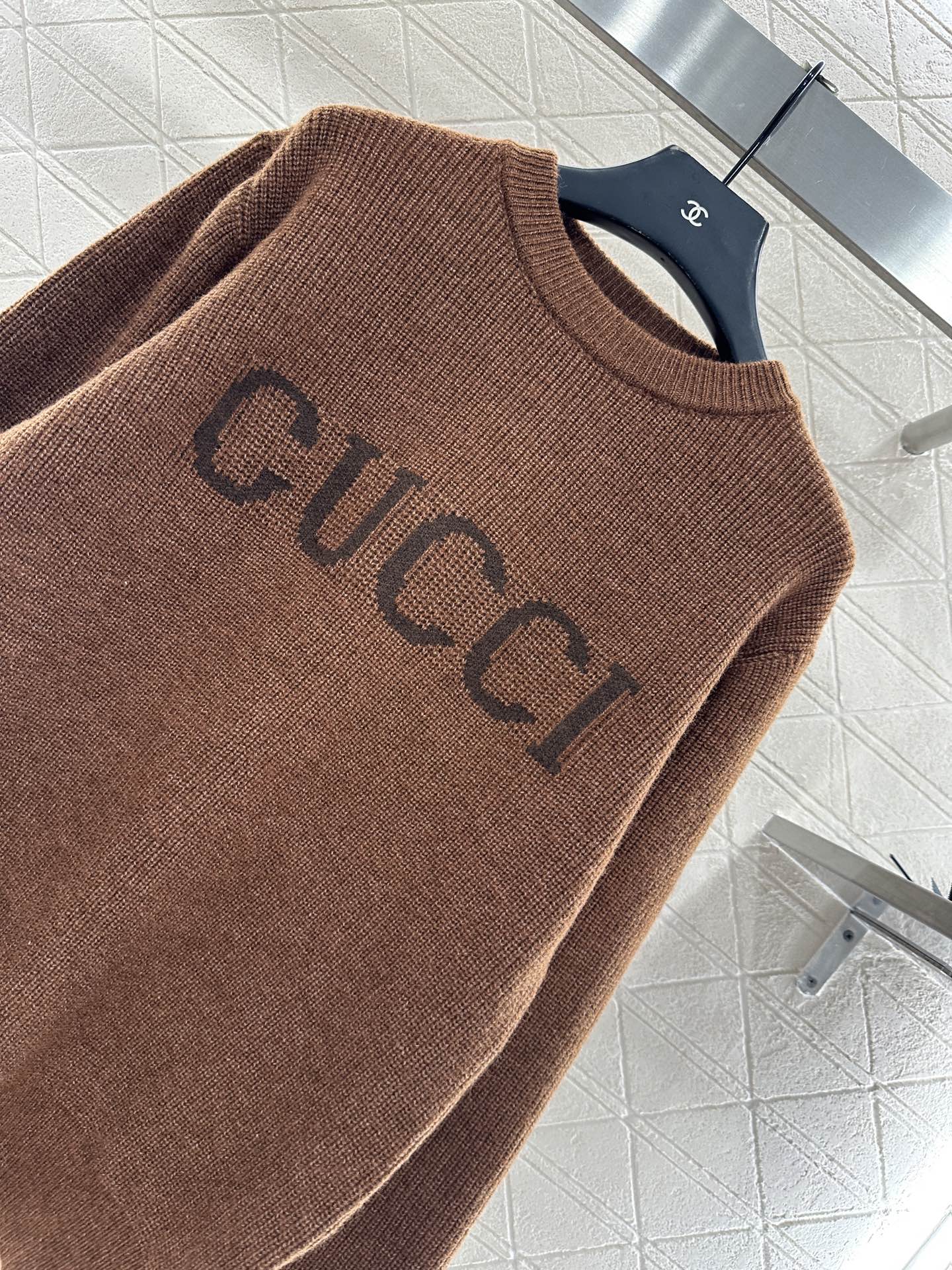 25fw Simple letter pullover sweater