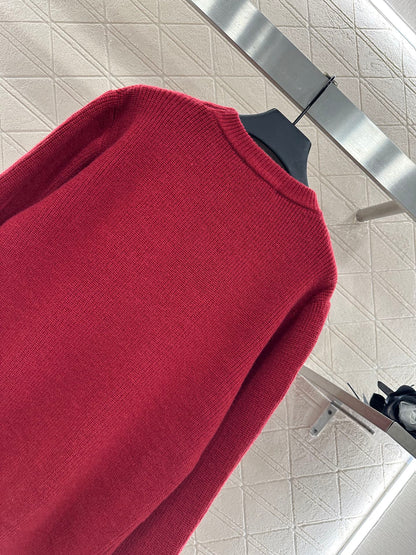 25fw Simple letter pullover sweater