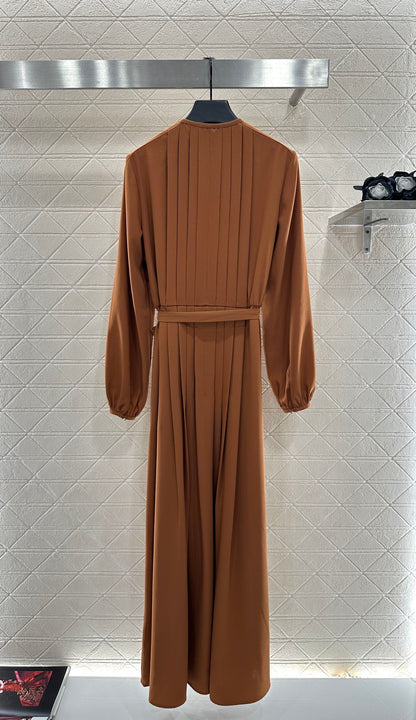 25fw Clover pleated dress