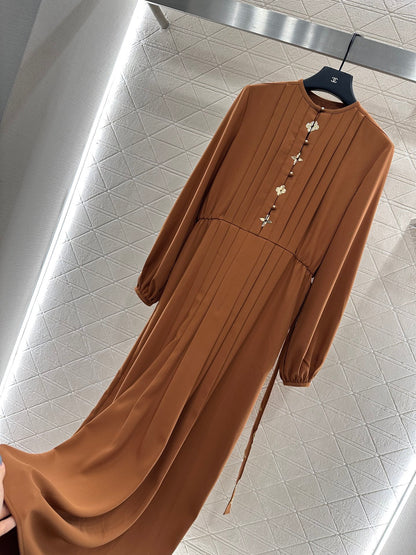 25fw Clover pleated dress