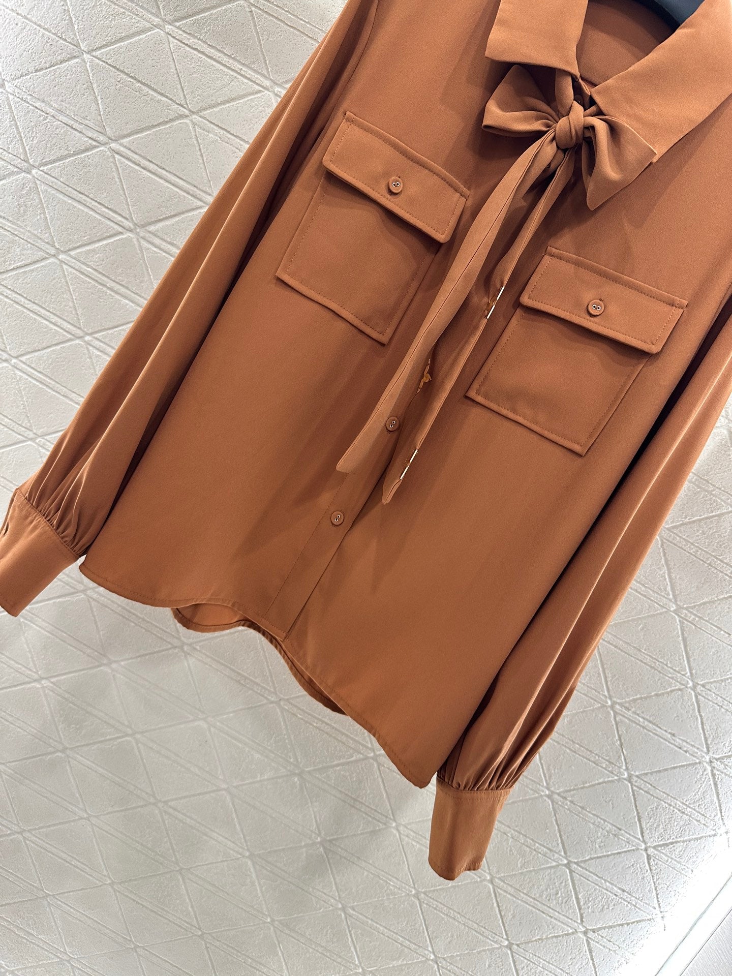 25fw Butterfly bow ribbon shirt and pants set