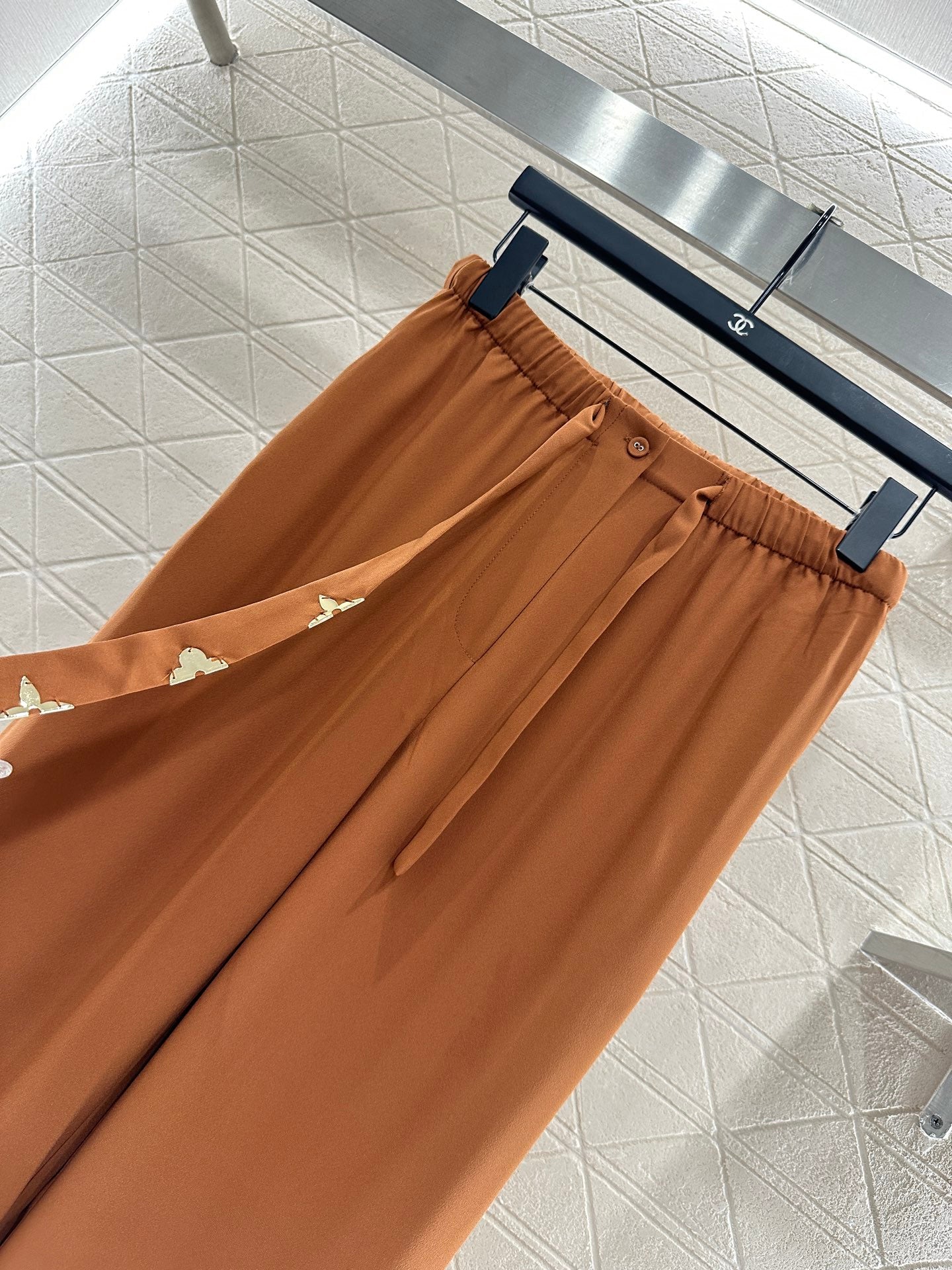 25fw Butterfly bow ribbon shirt and pants set