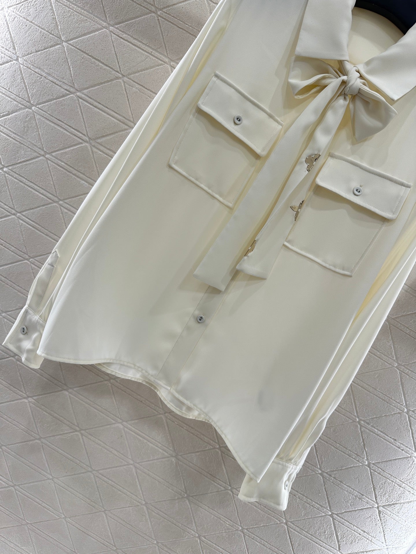 25fw Butterfly bow ribbon shirt and pants set