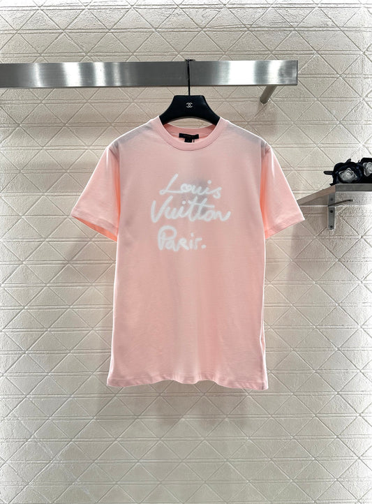 25fw Round neck printed T-shirt