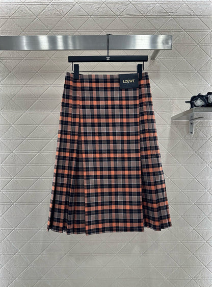 25fw Plaid skirt