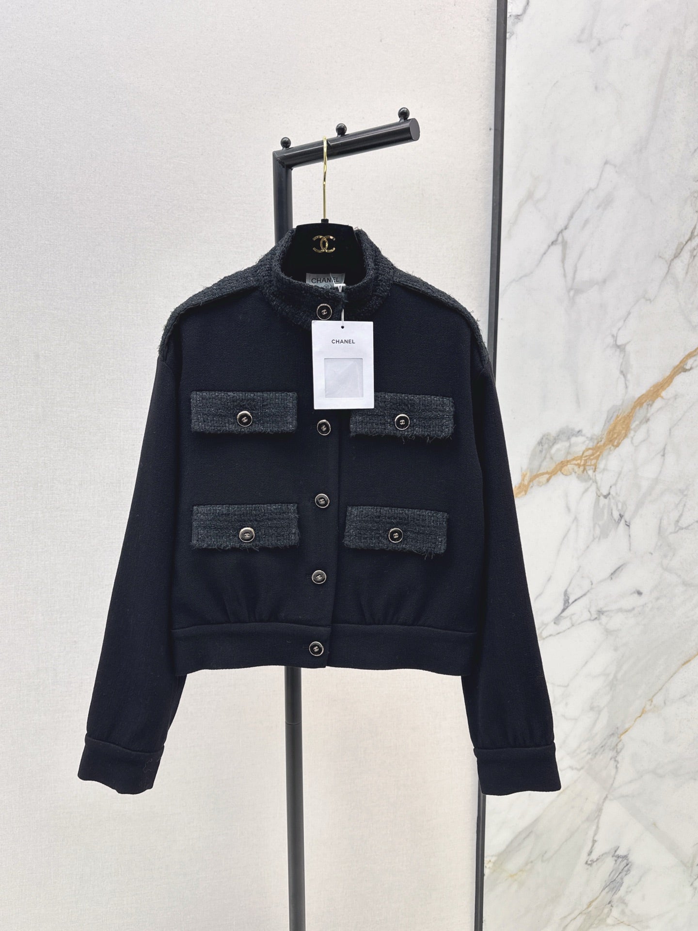 25fw Wool jacket with contrasting pockets