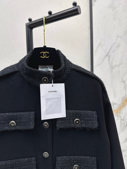 25fw Wool jacket with contrasting pockets