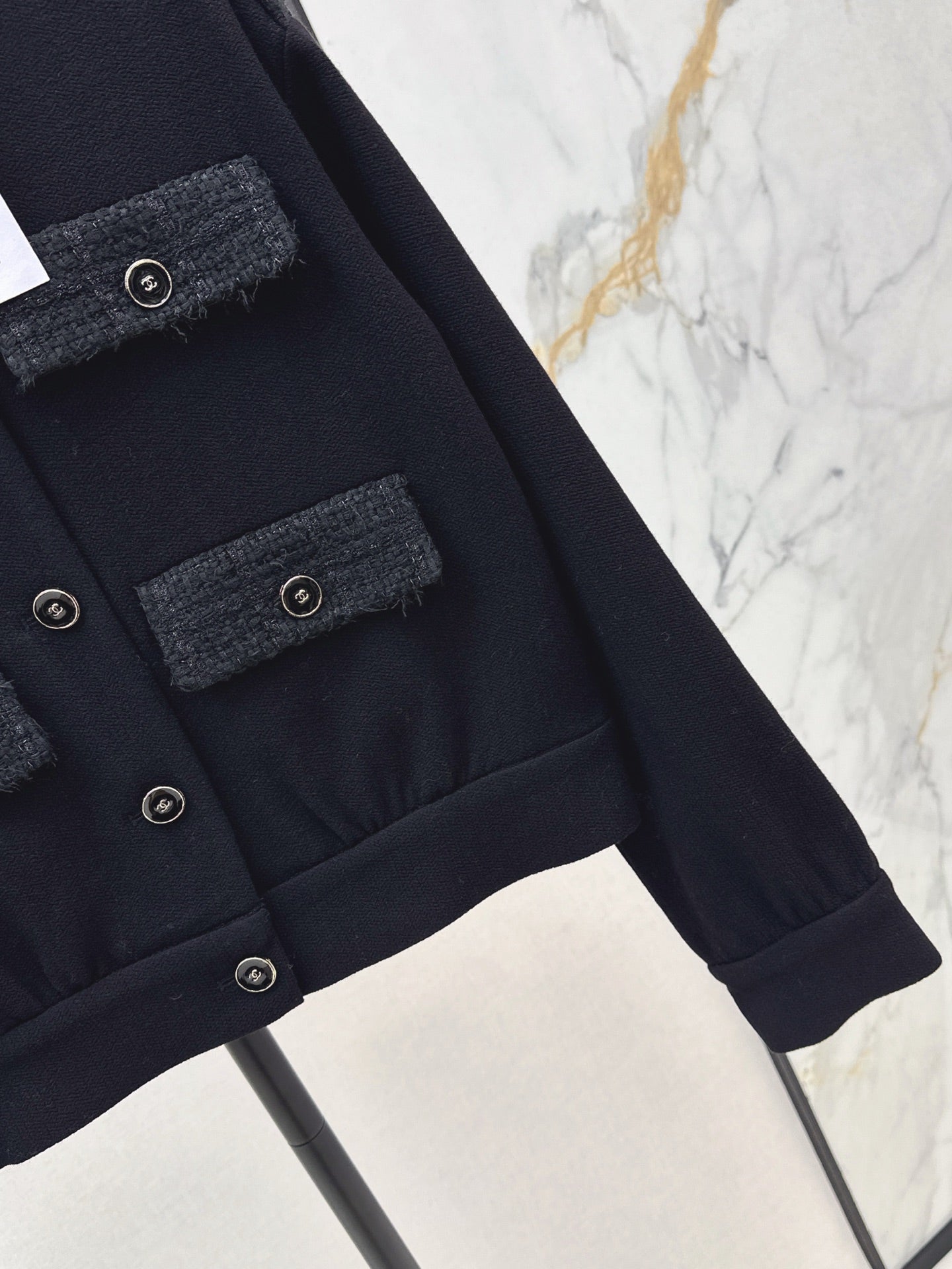 25fw Wool jacket with contrasting pockets