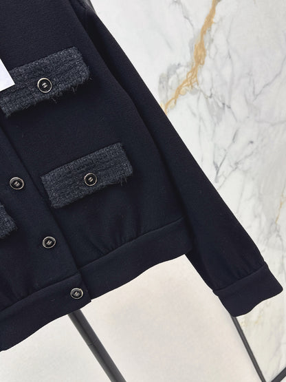 25fw Wool jacket with contrasting pockets