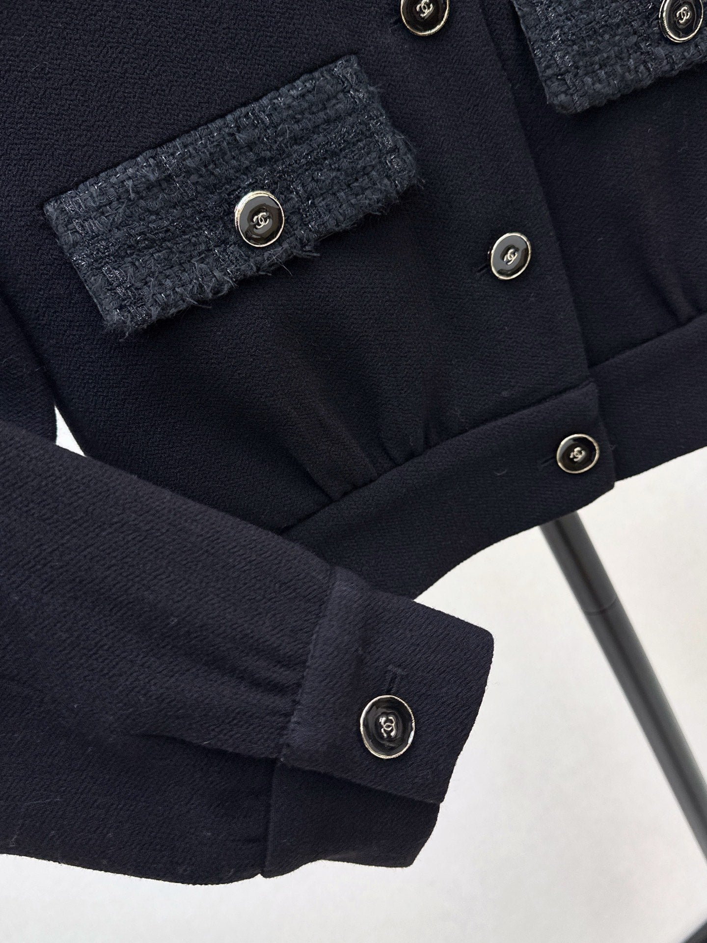 25fw Wool jacket with contrasting pockets