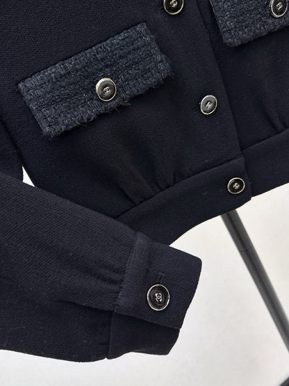 25fw Wool jacket with contrasting pockets