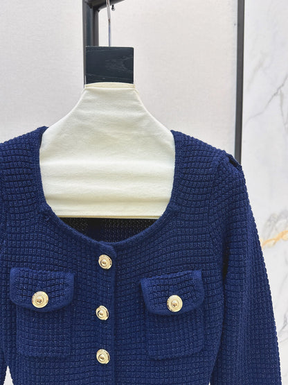 25fw Fake two-piece dress with wrapped buttocks