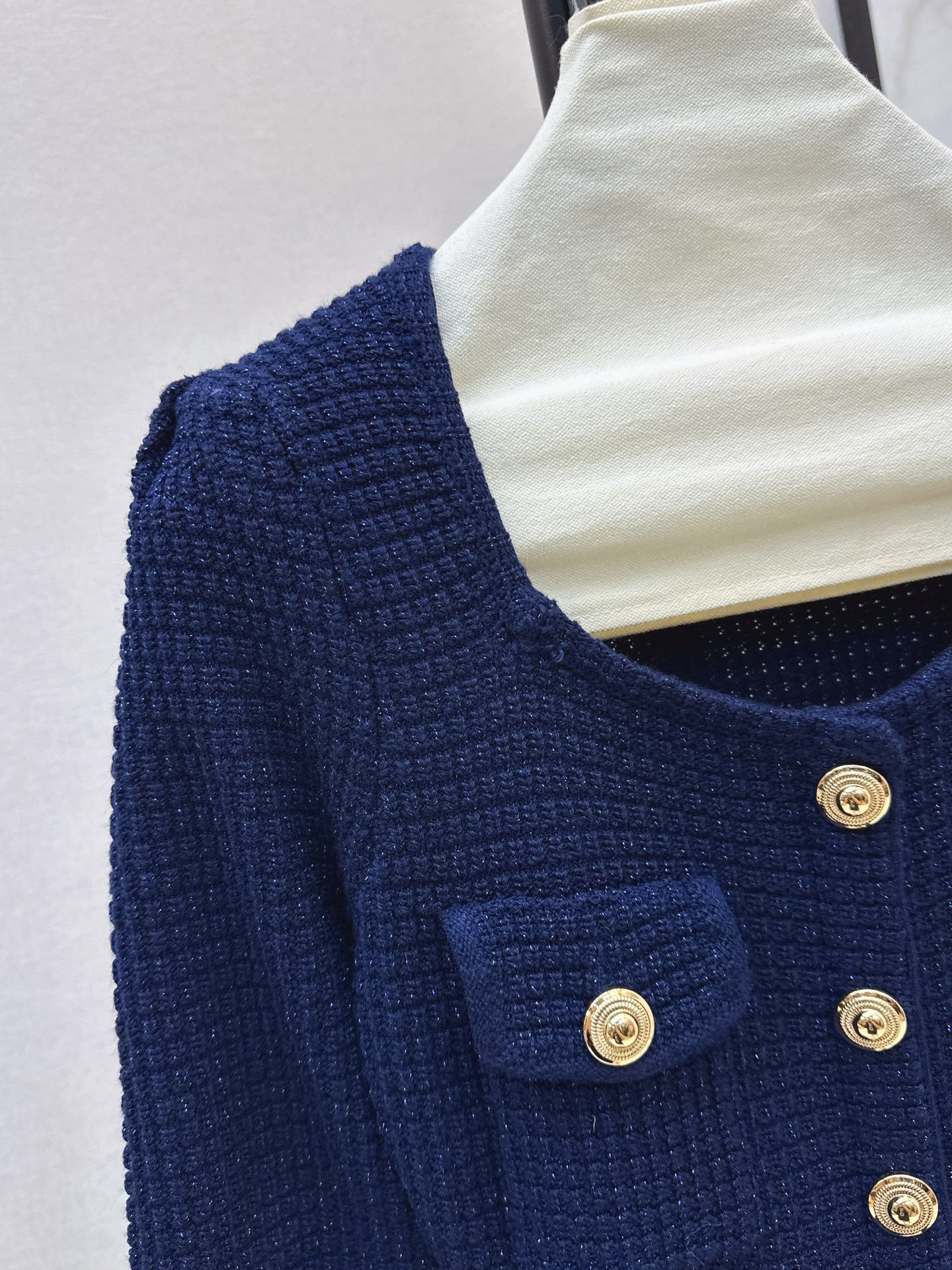 25fw Fake two-piece dress with wrapped buttocks