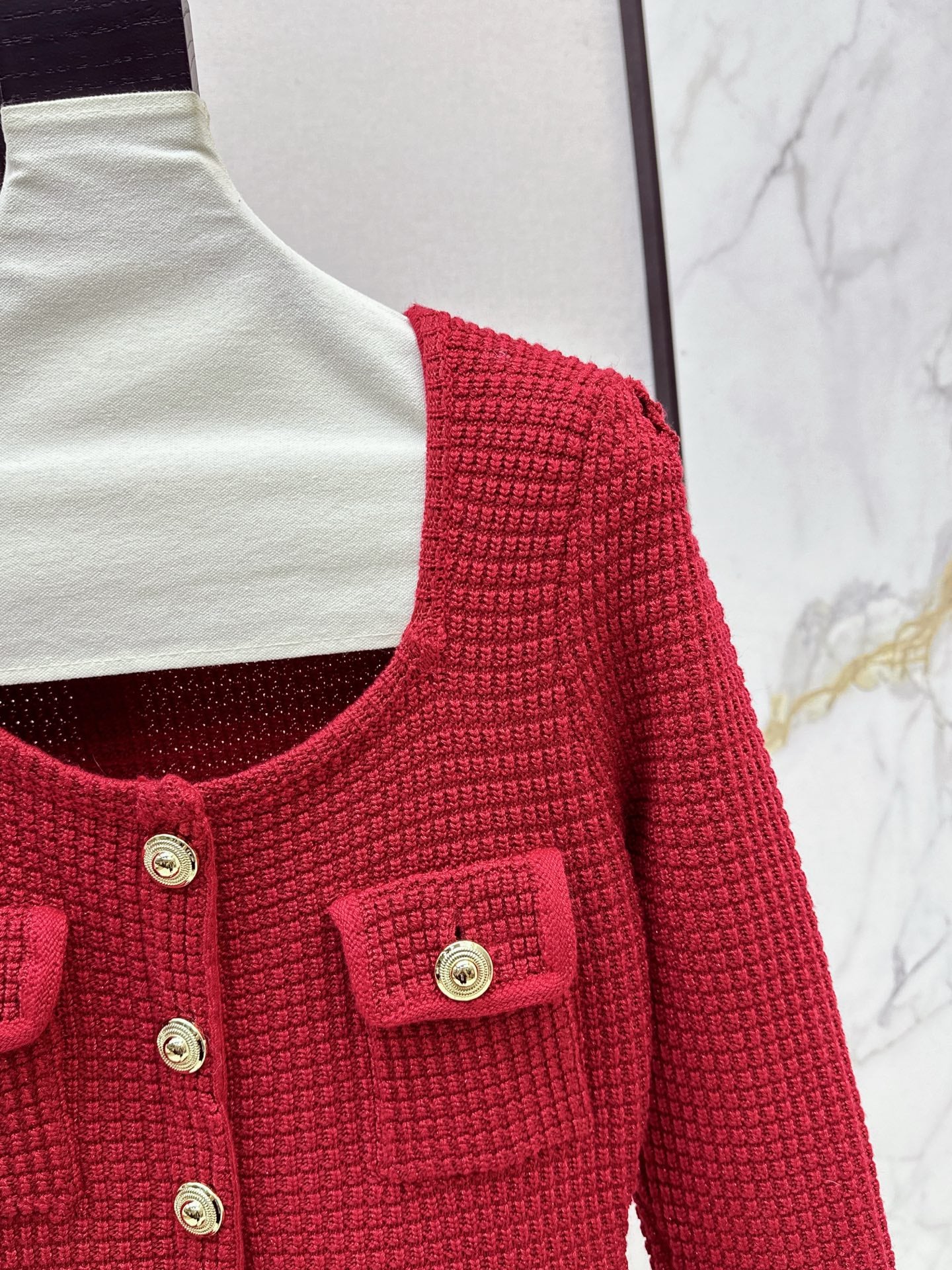 25fw Fake two-piece dress with wrapped buttocks