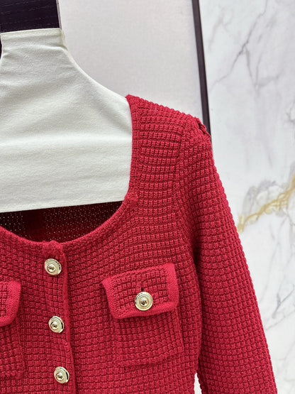 25fw Fake two-piece dress with wrapped buttocks