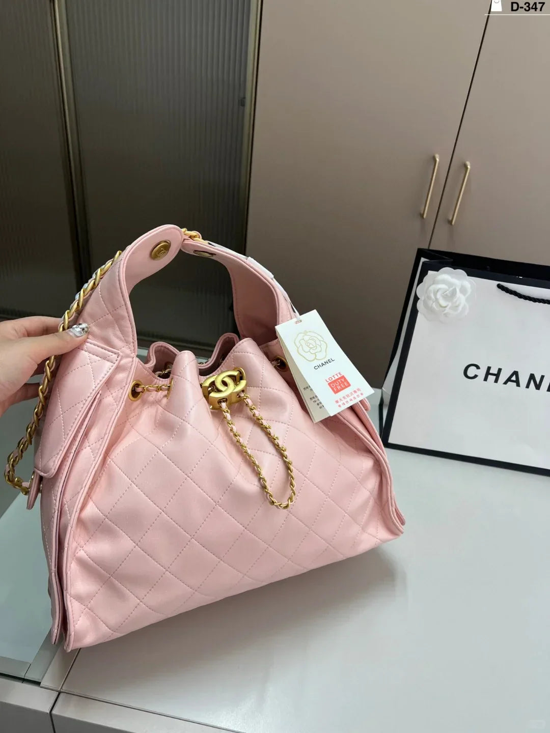 Drawstring bucket bag（Pink）
