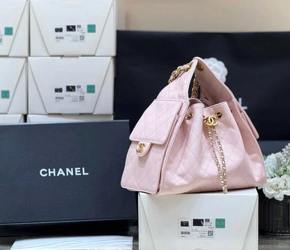 Drawstring bucket bag（Pink）