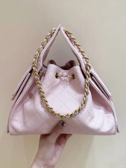 Drawstring bucket bag（Pink）