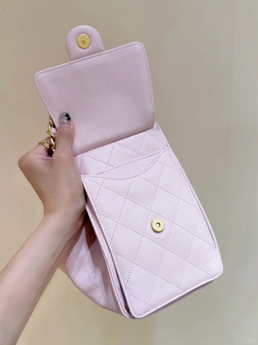 Drawstring bucket bag（Pink）